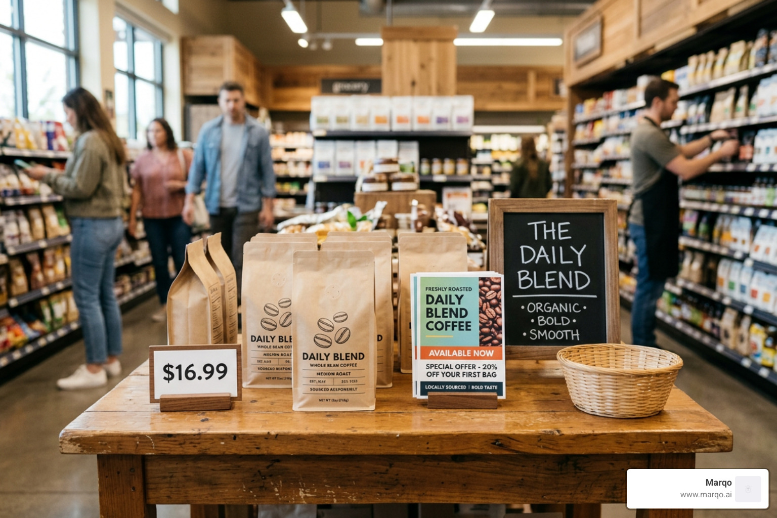 Shoppers in a retail environment